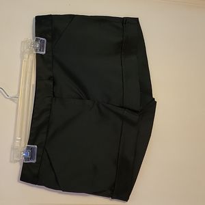 Black Satin Shorts